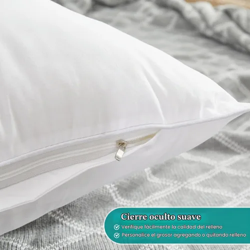 Vista 3 de Oubonun Cojín decorativo de felpa de 12 x 16 pulgadas, con funda 100% algodón, para sofá, cama, silla, paquete de 1
