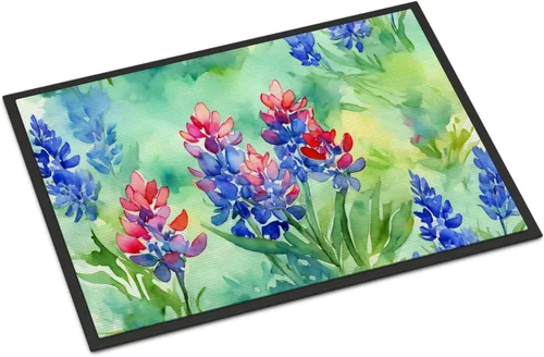 Vista 21 de Caroline's Treasures DAC1621MAT - Felpudo con diseño de camelia en acuarela de 18 x 27 pulgadas, tapete para puerta delantera, para interiores