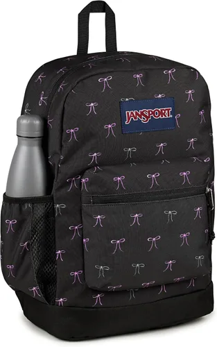 Vista 2 de JanSport Cross Town Plus - Mochila con compartimento principal grande, bolsillo lateral para botella de agua, funda acolchada para laptop de 15