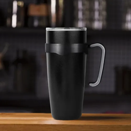 Vista 9 de Asa de vasos aislados de 20 onzas, mango de vaso antideslizante, mango de taza de viaje, compatible con vaso de 20 onzas, mango de vaso negro, mango