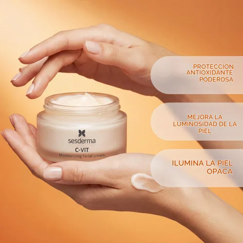 Vista 3 de Sesderma C-VIT Crema facial hidratante, 1.7 onzas líquidas (paquete de 1)