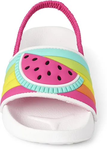 Vista 4 de Gymboree Girl's and Toddler Slides with Backstrap Sandal