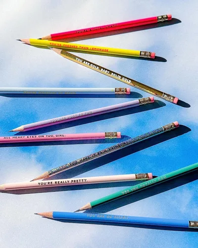 Vista 6 de Ban.do - Juego de lápices de colores para escribir de 10 unidades, lápices de grafito #2 preafilados para adultos de la escuela/oficina, lápices