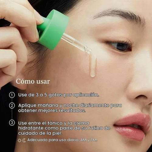 Vista 7 de FULLY Suero de tomate verde, apriete de poros con extracto de tomate verde al 67%, vitamina C y PHA, refuerzo de elastciudad e hidratación