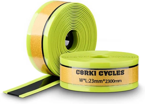 Vista 9 de Corki Cycles - Protectores planos para tubo de bicicleta y revestimientos de neumáticos autoadhesivos, se adapta a bicicletas de carretera