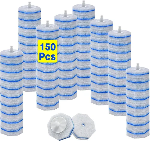 Vista 8 de 30 repuestos de inodoro para cepillo de inodoro Clorox, repuestos de limpiador de cuencos desechables de 3 capas para limpieza de baño, 3 veces