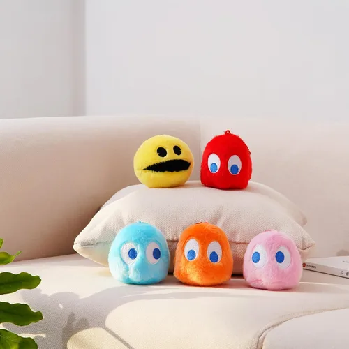 Vista 7 de Bonito llavero de felpa de juego, juguete de peluche fantasma, animales de peluche suaves y lindos de 3 pulgadas, decoraciones de tus bolsos