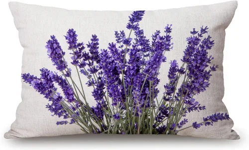 Vista 11 de Solekla Fundas de almohada de 12 x 20 pulgadas, decoración rústica de granja, fundas de almohada florales mexicanas, algodón lino, arte étnico