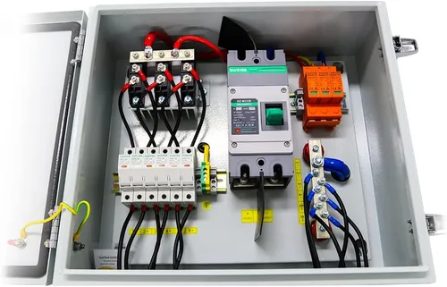 Vista 3 de AIMS 6 String Solar Array Combiner Box 120A 200 V 6 entradas 20KW precableado