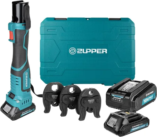 Vista 12 de ZUPPER - Mini herramienta de prensa para manguitos de acero inoxidable de tubo PEX de 1/2", 3/4", 1" 18V Electric Pipe Crimping Tool Suitable for