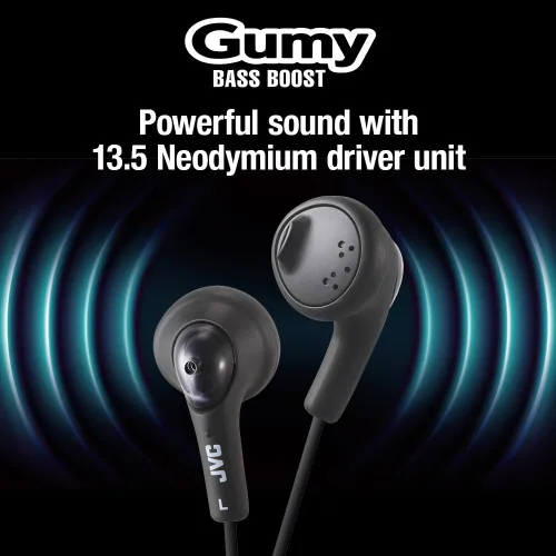 Vista 4 de JVC HAF160B Gumy Ear Bud. Audífonos intraurales color negro