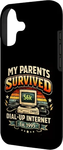 Vista 2 de My Parents Survived Dial Up Internet Tech Humor Case for iPhone 17