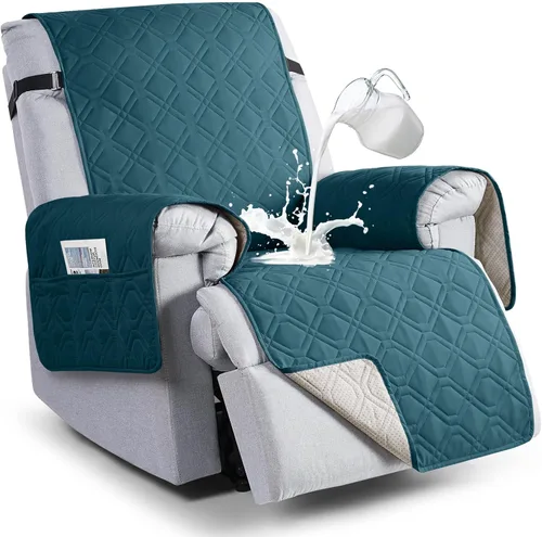 Vista 22 de VANSOFY Fundas 100% impermeables para sillas reclinables, funda antideslizante para silla reclinable para perros, protector de muebles, funda