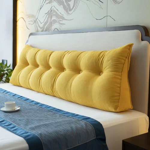 Vista 11 de Cojín de respaldo de lectura para cabecero, sofá cama, cabecera tapizada, almohada de cuña grande con soporte de espalda, almohada lumbar