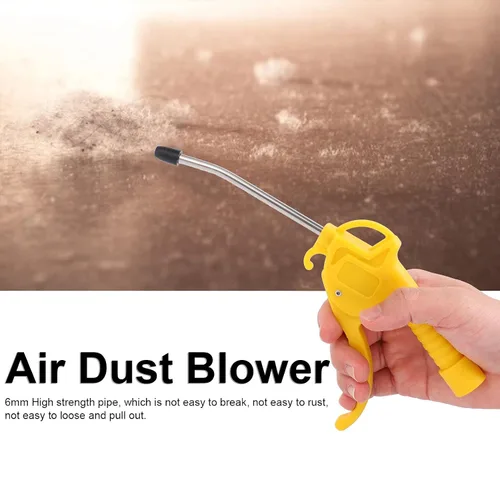 Vista 2 de Soplador de polvo de aire, Pistola de limpieza de aire de alta presión, Pulverizador de soplador de polvo de aire neumático 0.236 in Pipe Air Duster