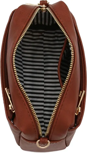 Vista 18 de FashionPuzzle Triple Zip Small Crossbody Bag