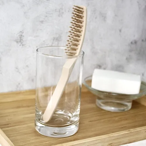 Vista 9 de CORAL 3 cepillos de pelo de bambú – 100% compuesto compostable de fibra de bambú a base de plantas, duradero, antiestático y resistente al calor