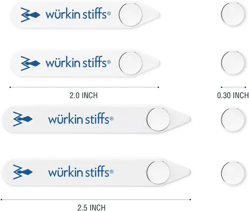 Vista 2 de Stiff-N-Stay Plastic Magnetic Collar Stays by Würkin Stiffs
