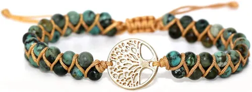 Vista 56 de ZOSOJONA - Pulseras bohemias hechas a mano de piedra natural, que dan vuelta, con cuentas de cristal de turquesa