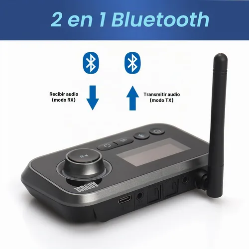Vista 4 de August Receptor transmisor de audio Bluetooth 5.0 MR280