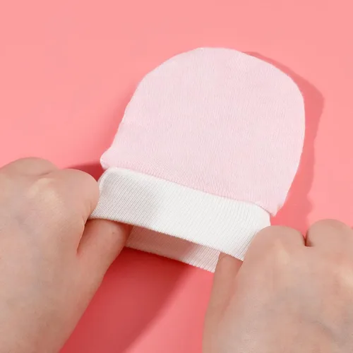 Vista 3 de ONESING 6-20 pares de guantes de bebé sin arañazos 0-6 meses, guantes esenciales para bebés recién nacidos, niños y niñas