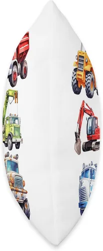 Vista 2 de Construction Excavation Equipment Kids Apparel Equipo de excavación de construcción para niños que aman construir almohada, 16 x 16, multicolor
