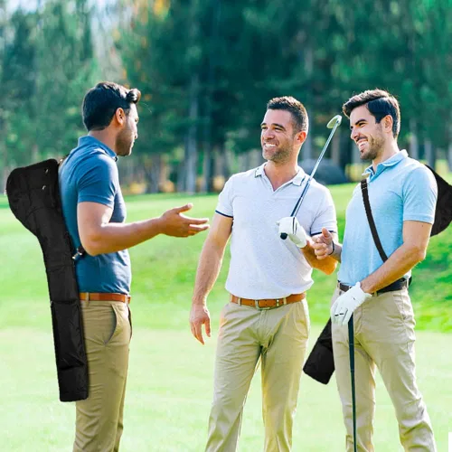Vista 7 de Number-one Bolsa de golf para palos de golf, portátil, plegable, bolsa de viaje para 8-10 palos de golf, mini bolsas de golf impermeables