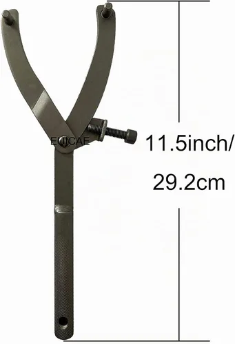Vista 4 de EUICAE Juego de Llaves de Tuerca - Soporte de Llave Ajustable, Buje, Volante, Piñón, Herramienta de Extracción de Embrague de Ventilador