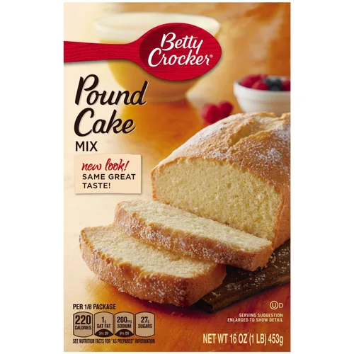 Vista 13 de Betty Crocker Pound Cake Mix, 16 onzas (paquete de 12)