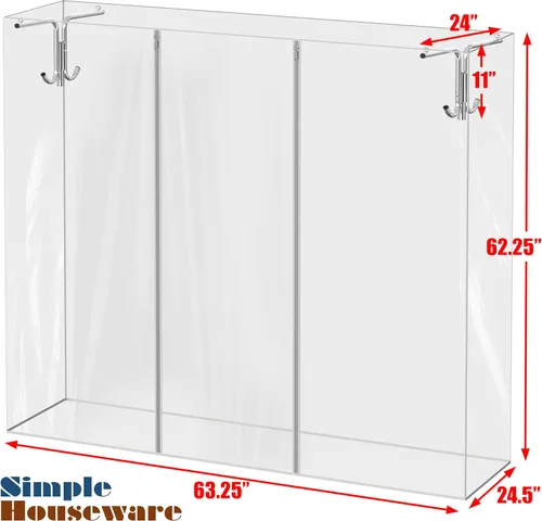 Vista 6 de Simple Houseware Cubierta y soporte de tubo para perchero SimpleHouseware Z-Base (estante de armamento no incluido)