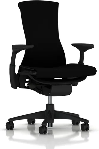 Vista 9 de Herman Miller Embody Silla Ergonómica de Oficina Brazos Totalmente Ajustables y Ruedas para Alfombra Negro Balance