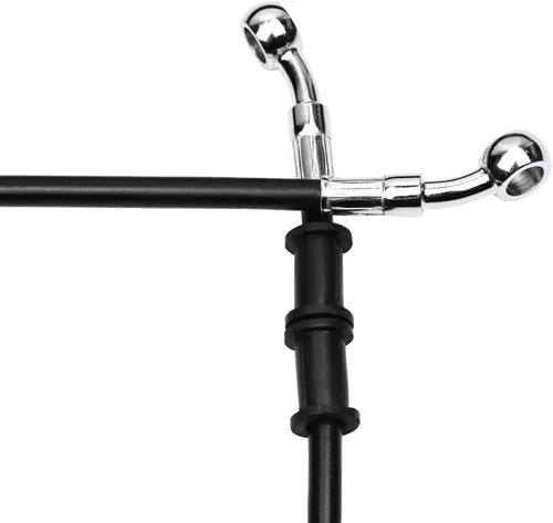 Vista 4 de 270-2400 AN3 1/8 pulgadas 28 grados M10 línea de freno hidráulico para motocicleta manguera de aceite de acero inoxidable trenzado para ATV