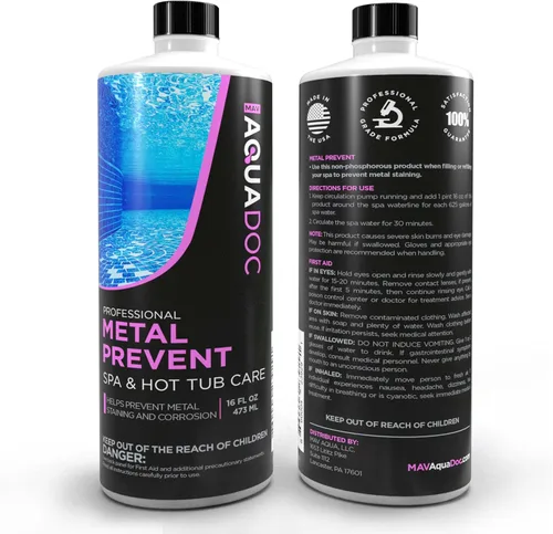 Vista 8 de Control de metal de spa y protector de manchas para proteger superficies de bañera de hidromasaje de 16 oz - Productos químicos para bañera