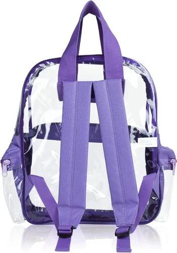 Vista 34 de DALIX Bolsas de mochila transparentes de plástico liso dorado