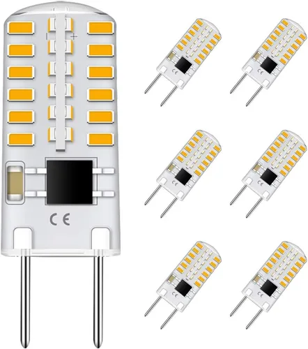 Vista 9 de TAIYALOO Bombilla LED G8 regulable de 3 W equivalente a bombilla halógena de 20 W-25 W, base T4 JCD tipo bi-pin G8, blanco natural 4000 K, bombilla