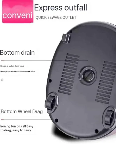 Vista 4 de CAULO Vaporizador para ropa de pie, potente vaporizador vertical de altura ajustable, calentamiento rápido de 25 segundos, con tanque de agua de 2.5