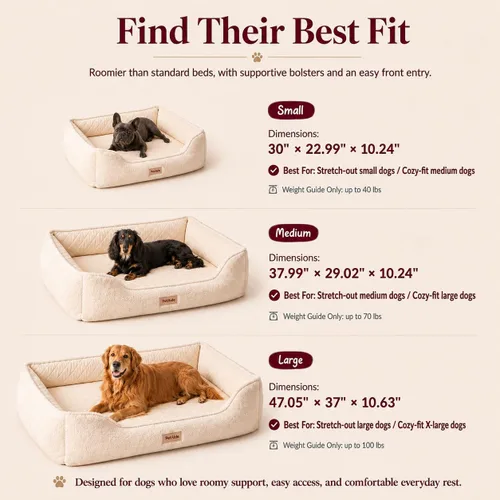 Vista 2 de Cama ortopédica refrescante para perros pequeños, espuma viscoelástica