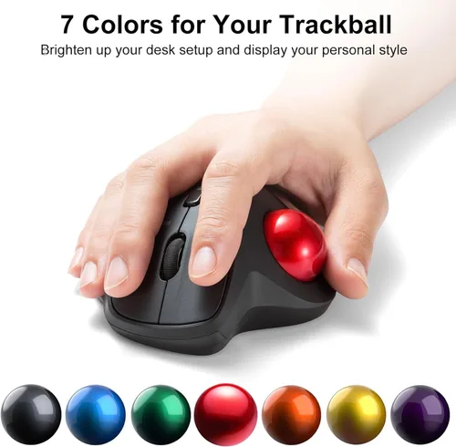 Vista 8 de SANWA Bola de seguimiento de 34mm/1.34pulgadas, Bola de repuesto para Logitech M575, M570, MX Ergo, Kensington TB450, TB550, Pro Fit Ergo y otros