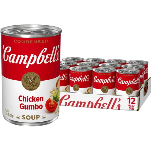 Vista 12 de Campbell's Sopa condensada de pollo gumbo, lata de 10.5 onzas