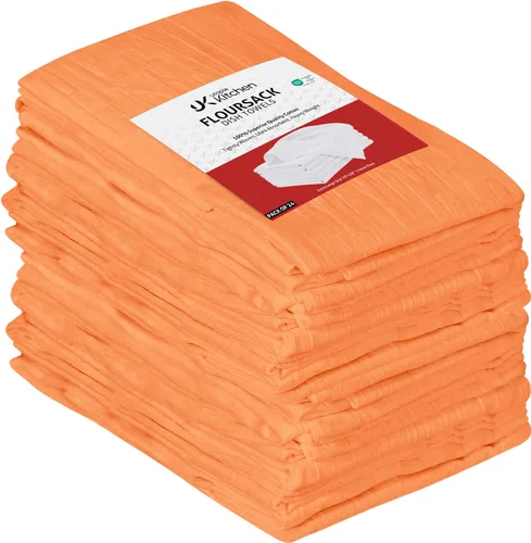 Vista 10 de Utopia Kitchen Paquete de 6 toallas blancas de 28 x 28 pulgadas, 100% algodón para limpiar y secar, paños de cocina altamente absorbentes Blanco