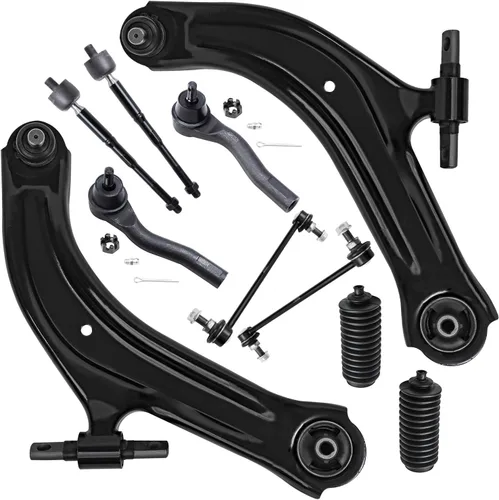Vista 190 de Detroit Axle - Kit de suspensión delantera de 10 piezas para Chevrolet Trailblazer GMC Envoy 2004-2007 2005 2006 Soportes de brazo de control