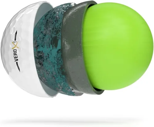Vista 4 de VERO X1 - Pelotas de golf - Verde mate (una docena 12 pelotas de golf de alta calidad) - Pelotas de rendimiento de gira