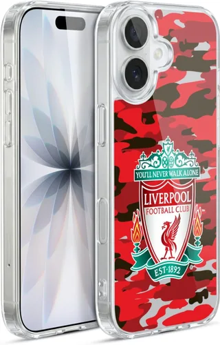 Vista 169 de Head Case Designs Funda de gel con licencia oficial del Liverpool Football Club Away Colourways Crest Camou [protección de grado militar] compatible