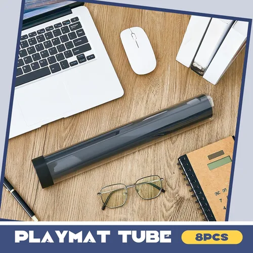 Vista 4 de Hsei Tapete de juego de prisma de juego de 8 piezas, tubo de 15 pulgadas, soporte para póster, tubo fácil de poner y quitar, para almacenamiento