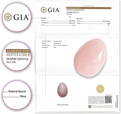 Vista 2 de Sacred Weapon Huevo Kegel de cuarzo rosa certificado GIA - Ejercitador de suelo pélvico para mujeres Soporte para menopausia, posparto y prolapso