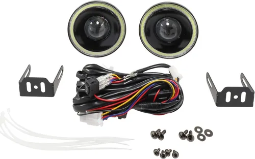 Vista 3 de Kit de luz de conducción de ojo de ángel con halo LED blanco compatible con Ford Mustang Shelby GT500 2005-2014