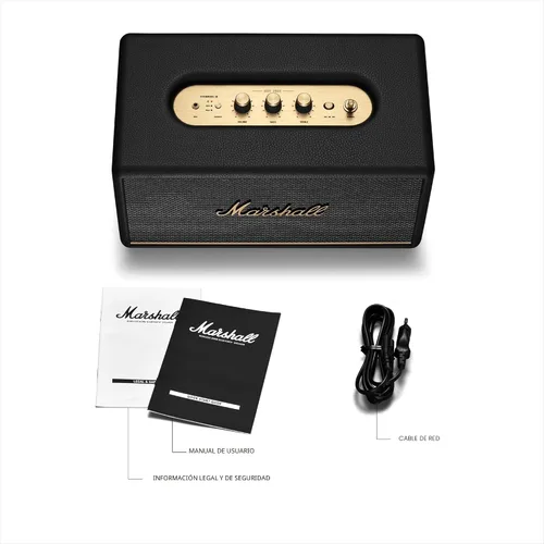 Vista 9 de Marshall Stanmore III Altavoz Bluetooth para el Hogar - Sonido Estéreo Fuerte con Controles de Graves y Agudos Alimentado con Enchufe Compatible