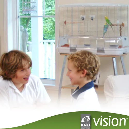 Vista 4 de Vision 2 jaula para pájaros, Hagen Hagen , M, Blanco