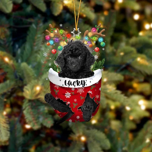 Vista 39 de Adorno de Navidad personalizado para perro Airedale Terrier en bolsillo de nieve, adorno para árbol de Navidad, idea de regalo para amantes