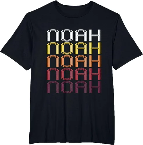 Vista 12 de Noah Retro Wordmark Pattern - Camiseta estilo vintage